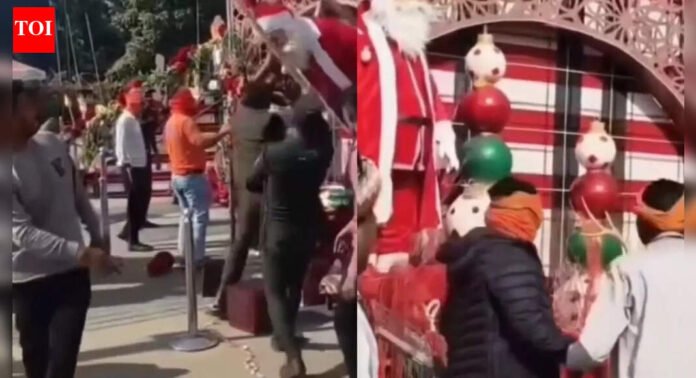 'What is your caste?': Mobs with rods, hockey sticks vandalise Raipur mall, damage Christmas decorations; losses worth lakhs | Raipur News