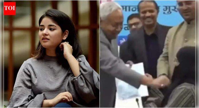 Zaira Wasim SLAMS Bihar CM Nitish Kumar, demands ‘unconditional apology’ over hijab incident |