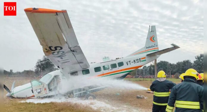 Aircraft carrying 6 people crashes near Odisha's Rourkela airstrip | Bhubaneswar News