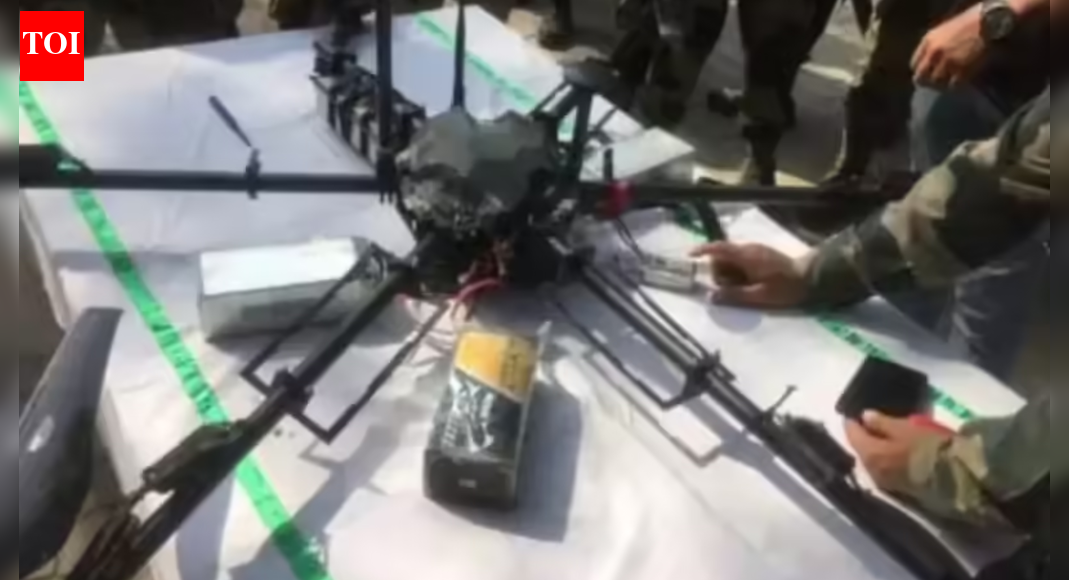 Arms consignment dropped by Pakistan drone recovered from Samba village | India News