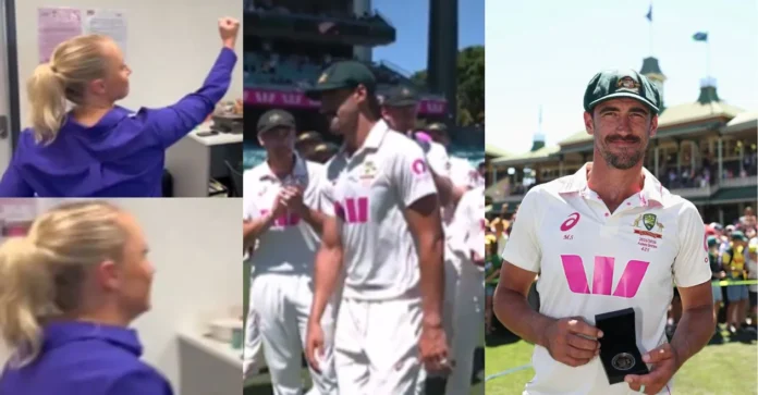 Ashes 2025-26 [WATCH]: Alyssa Healy’s adorable reaction steals the limelight as Mitchell Starc bags Player of the Series in