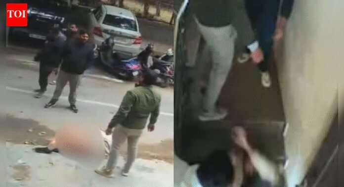 Brazen assault on Delhi family: Man beaten, wife molested, teenage son stripped and thrashed in full public view in laxmi nagar | Delhi News