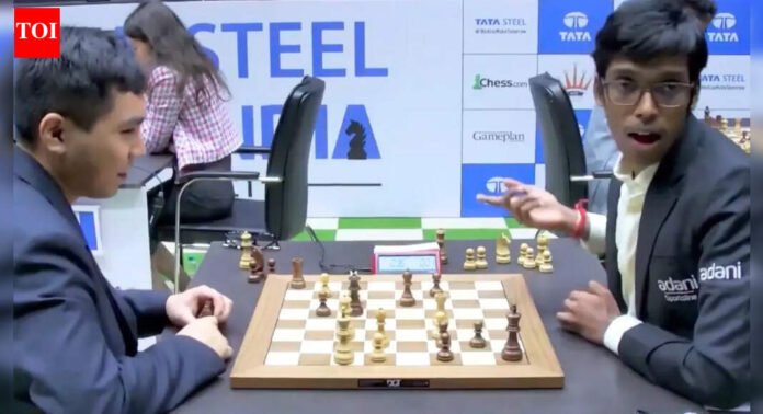 Chess Controversy in Kolkata! R Praggnanandhaa stops clock; draw call sparks uproar - Watch | Chess News