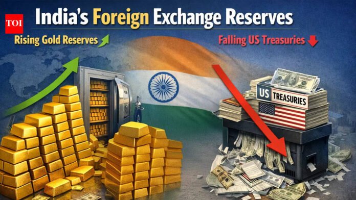 Decoupling from dollar: India sells US Treasuries & buys gold, holdings drop to 5-year low