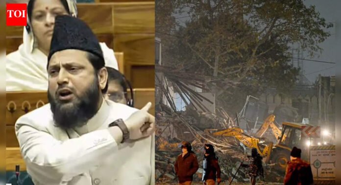 Delhi demolition drive: Samajwadi Party MP Mohibbullah Nadvi present at site; 5 arrested | Delhi News