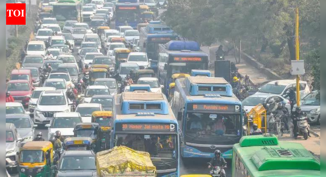 Delhi vehicle sales hit record 8.2L in 2025: Surge in private two- and four-wheelers exposes public transport gaps, pollution risk | Delhi News