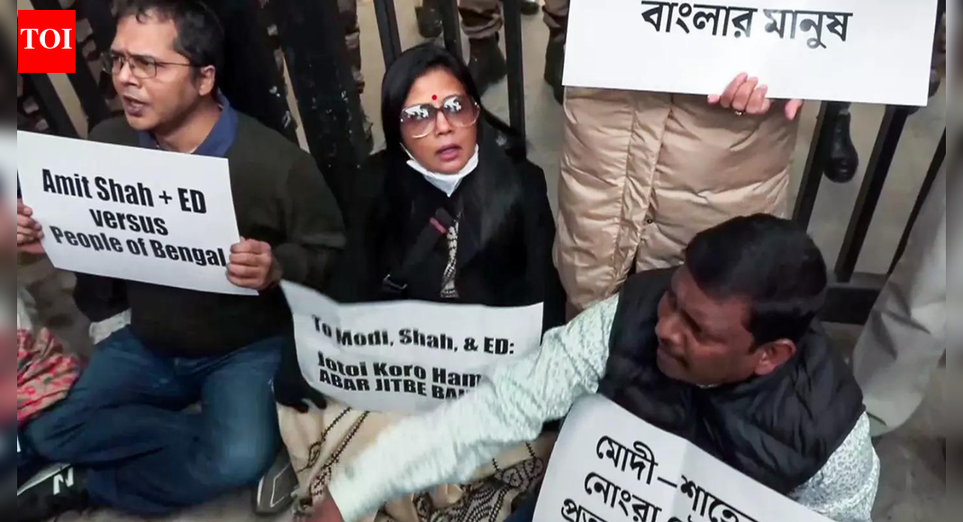 ED raids at I-PAC: After getting detained, Mahua Moitra says ‘Bengal will teach them a lesson’; accuses Centre of targeting TMC | India News