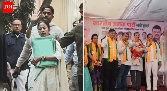 Evening news wrap: ED vs Mamata Banerjee in Bengal; Twelve suspended Maharashtra Congress corporators join BJP, and more | India News