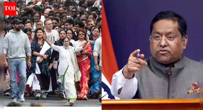 Evening news wrap: Mamata Banerjee leads march against ED raids; MEA rebuts US commerce secy's trade deal remarks and more | India News