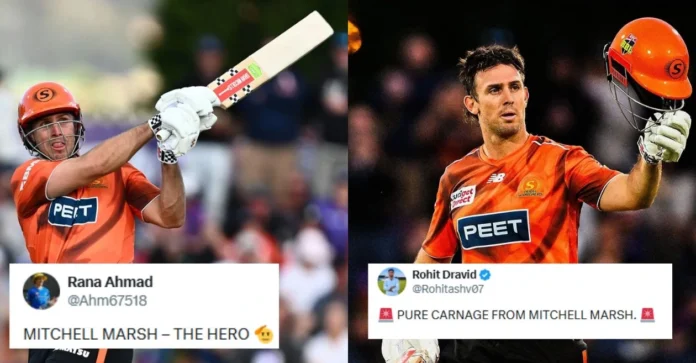 Fans erupt as Mitchell Marsh lights up BBL