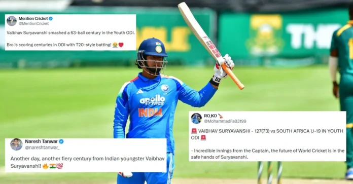 Fans erupt as Vaibhav Suryavanshi blasts scintillating century against South Africa U-19 in third Youth ODI