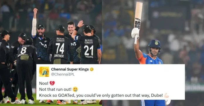 Fans react after Shivam Dube’s brave knock falls short as New Zealand ends losing streak with 50-run win over India in 4th T20I