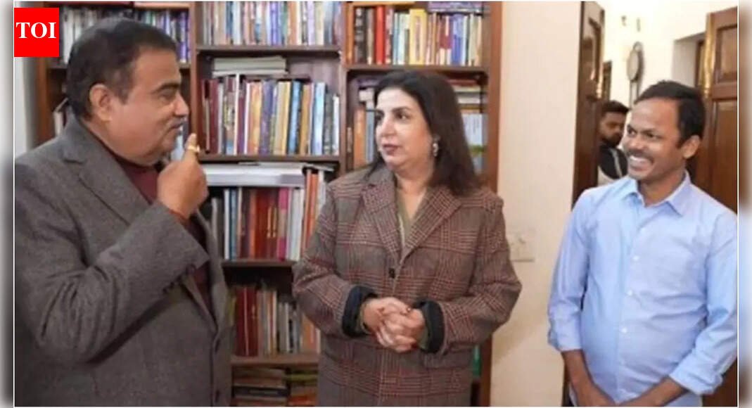 Farah Khan’s cook Dilip asks Nitin Gadkari to build a road in his Darbhanga village; Farah’s epic reaction steals the show |