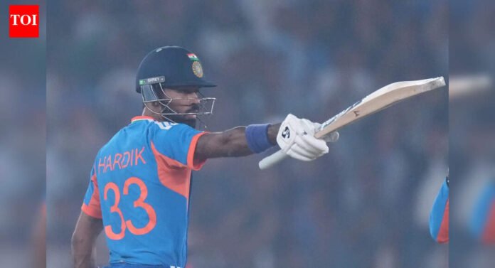 Hardik Pandya goes berserk: Five sixes and a four in a single over to reach century - Watch | Cricket News