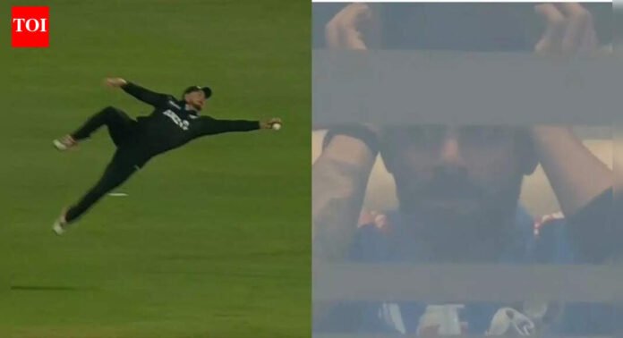 IND vs NZ: Glenn Phillips defies physics, nearly pulls off stunner at point; Virat Kohli can’t believe his eyes - Watch | Cricket News