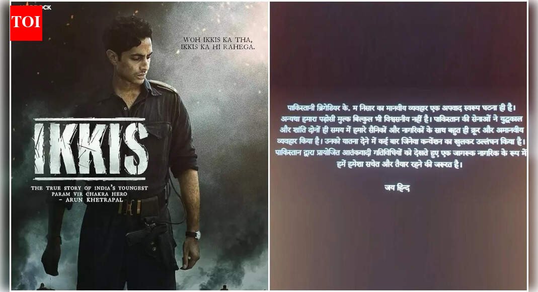'Ikkis': Netizens REACT to film's mid-credit disclaimer about Jaideep Ahlawat's kind Pakistani brigadier character; say, 'Dhrurandhar effect' |