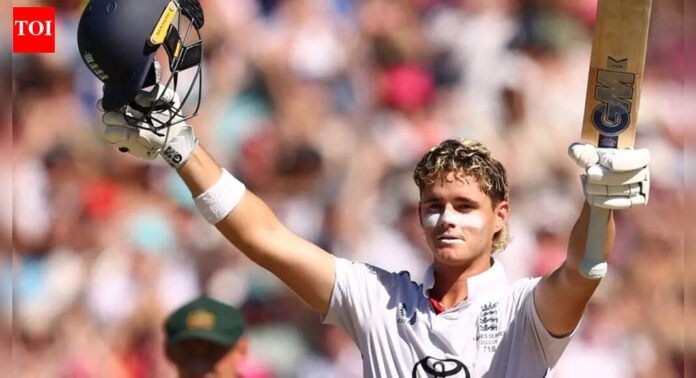 Jacob Bethell stands tall with maiden century in tense Ashes decider | Cricket News