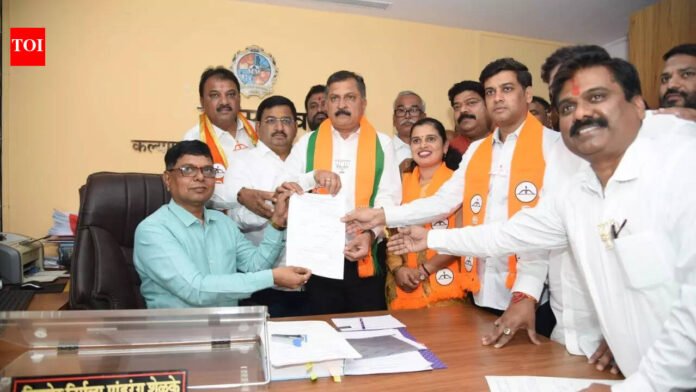 KDMC mayor race ends as Shiv Sena and BJP file joint nomination | Thane News