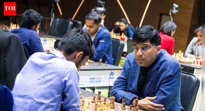 Kolkata Rapid & Blitz Chess: Five-time world champion Viswanathan Anand, American Hans Niemann share lead after Day 1 | Chess News