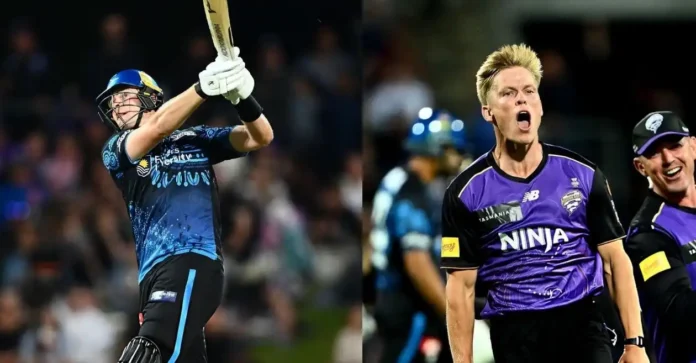 Liam Scott’s knock goes in vain as Nathan Ellis’ bowling brilliance guides Hobart Hurricanes to big win over Adelaide Strikers in BBL