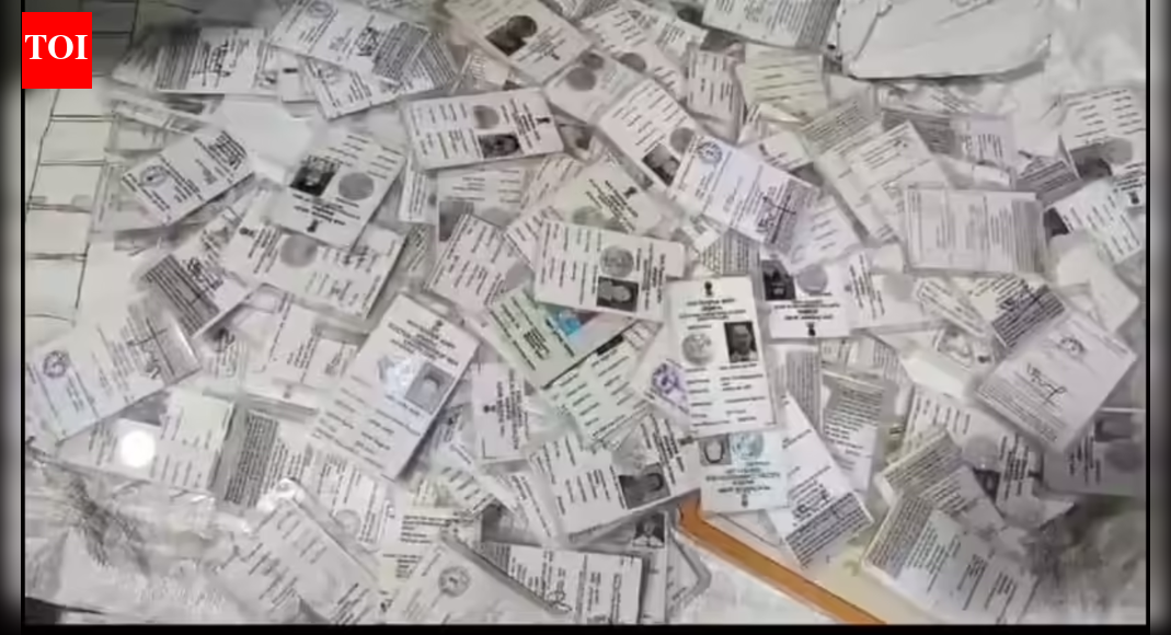 Maha civic polls: Voter ID cards found in garbage | India News