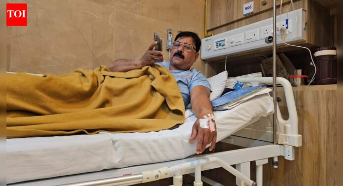 Maharashtra: BJP candidate Ashok Tiwari hospitalised after two-wheeler fall; minor back injury | Thane News