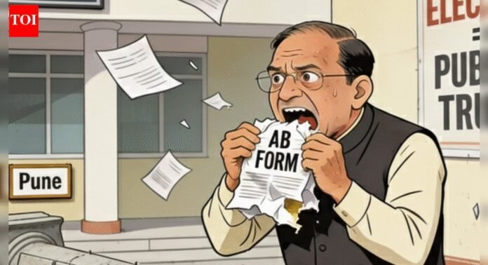 Maharashtra civic polls: Pune Shiva Sena aspirant swallows 'A & B form' of fellow party candidate; booked | Pune News