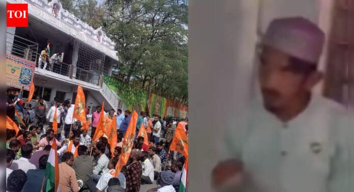 Massive protests in Hyderabad: 26-year-old man beaten, arrested for desecrating Katta Maisamma Temple; accused of urinating within premises | Hyderabad News