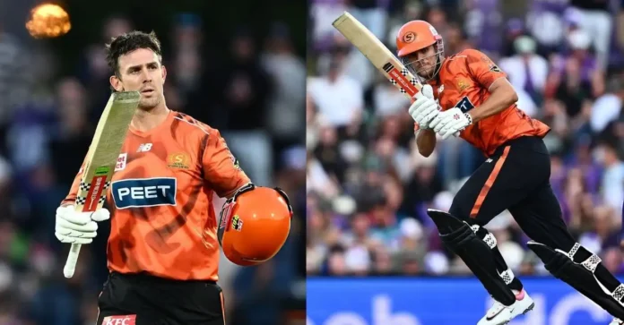 Mitchell Marsh’s 102, Aaron Hardie’s 94 lead Perth Scorchers to emphatic win over Hobart Hurricanes in BBL