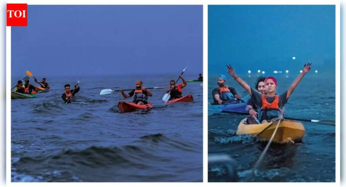 Mumbaikars kayak under the first Supermoon of 2026 | Mumbai News