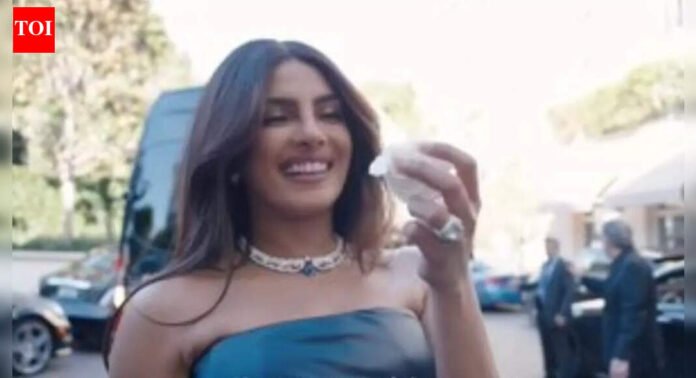 Priyanka Chopra proves she will always be a 'desi girl'; tucks tissue into gown: 'Daadiyon ne achha sikhaya…' |