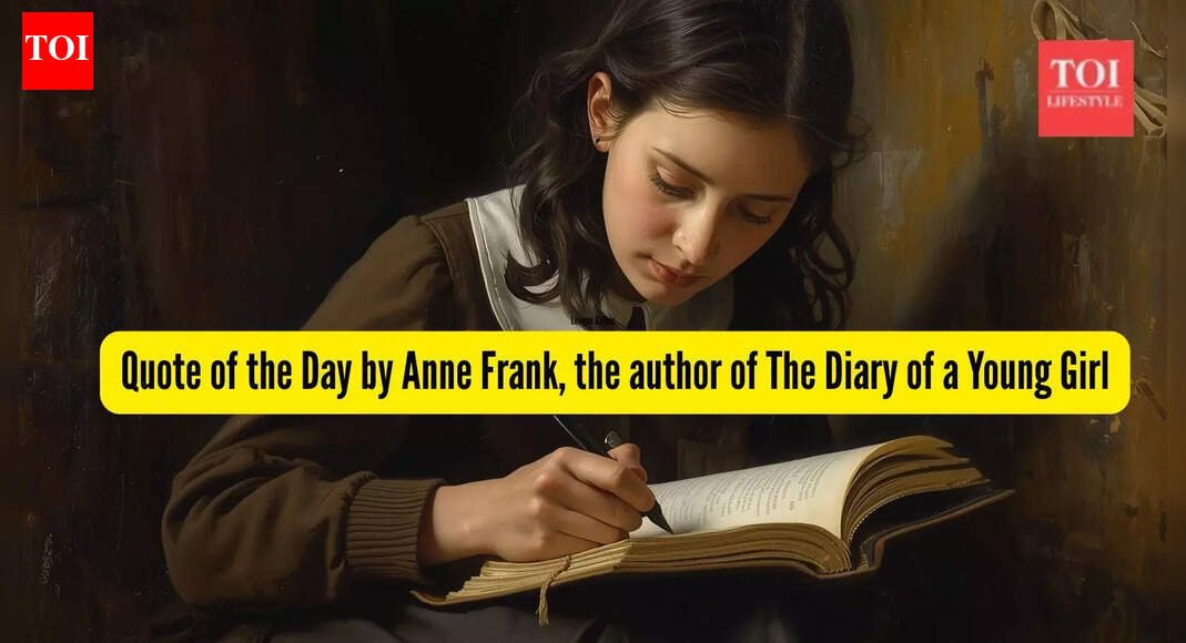 Quote of the Day by Anne Frank's A Diary of a Young Girl: "Everyone has inside of him a piece of good news. The good news is that you don’t know.....