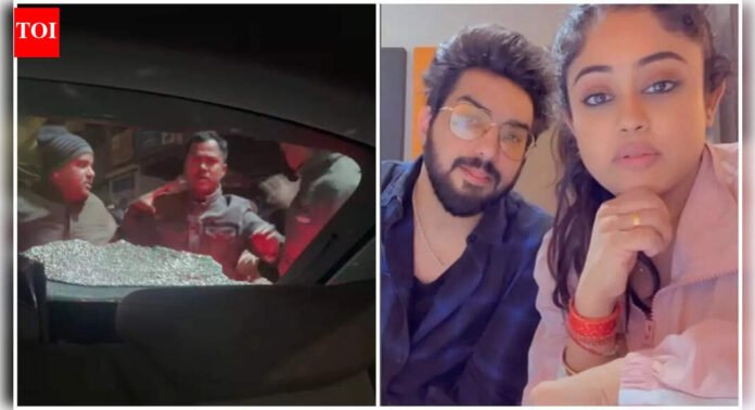 Sachet–Parampara’s car windshield smashed after New Year’s Eve concert in West Bengal; video shows chaotic scenes |