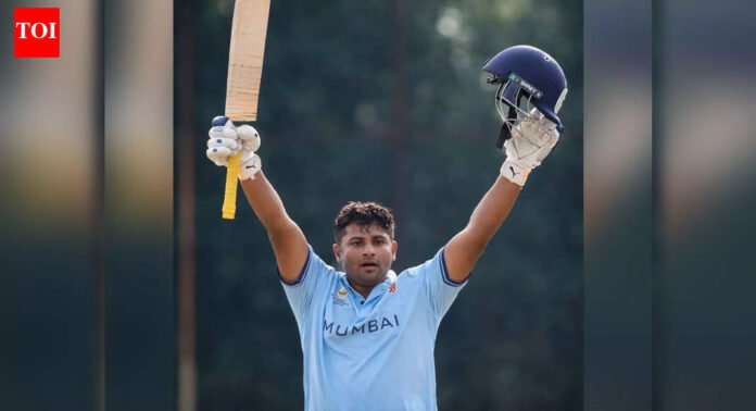 Sarfaraz Khan scripts history, smokes 30 in an over off Abhishek Sharma to record fastest-ever fifty | Cricket News