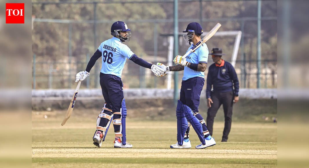 Shreyas Iyer steps up as stand-in skipper, Shivam Dube holds nerve as Mumbai survive last-over thriller | Cricket News