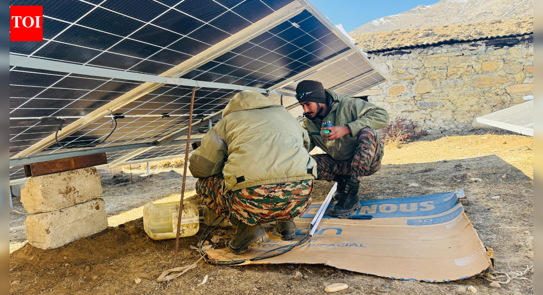 To boost civilian ties in border areas, Army sets up solar plant in Sikkim, water facility in Arunachal | India News