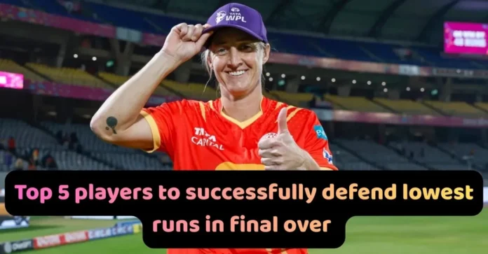 Top 5 players to successfully defend lowest runs in final over of WPL matches ft. Sophie Devine