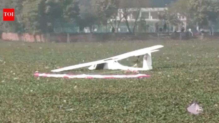 Trainer aircraft of Indian Air Force crashes in Prayagraj, rescue op launched | Prayagraj News