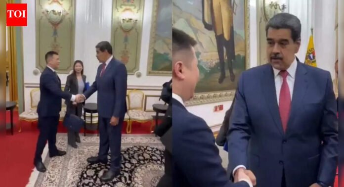 Venezuelan President Maduro met Chinese envoy hours before being captured in US strikes - watch