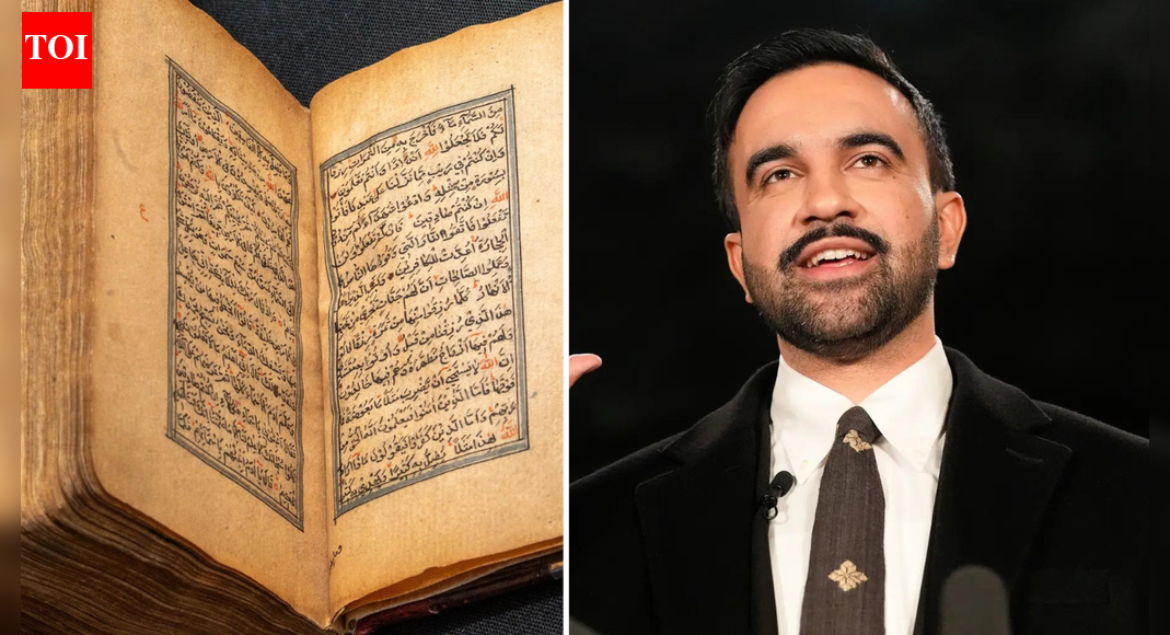 Zohran Mamdani makes history, taking oath on Quran as NYC's first Indian-African-Muslim immigrant mayor