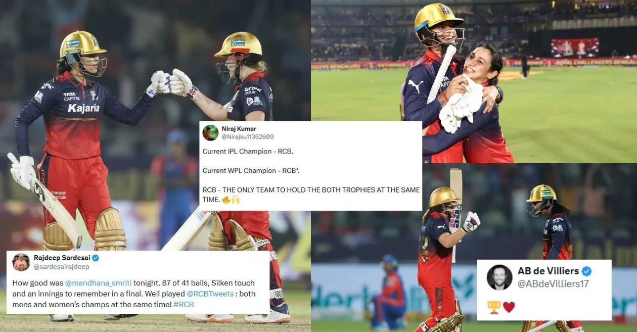 AB de Villiers, Ashwin and others in awe as Smriti Mandhana and Georgia Voll drive RCB to 2nd WPL triumph