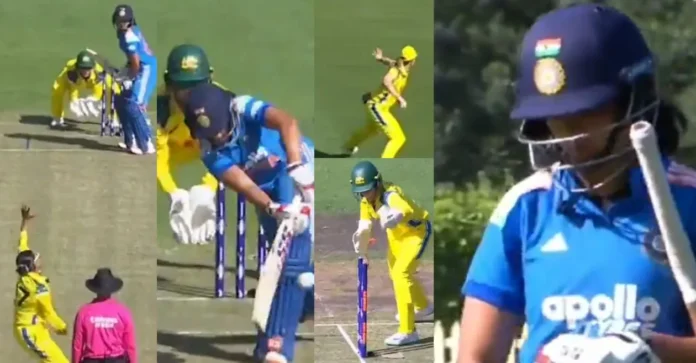 AUS-W vs IND-W [WATCH]: Well settled Pratika Rawal’s brain fade moment results in her run-out during 2nd ODI