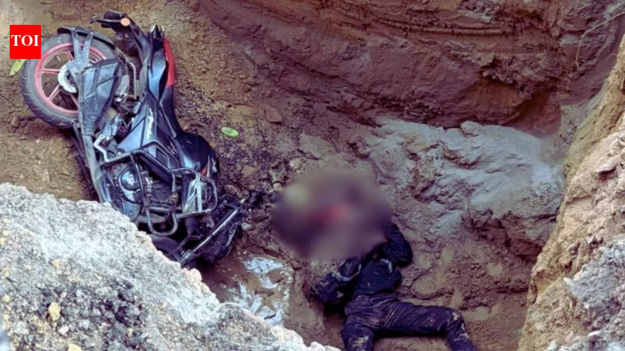 After Noida techie’s death, Delhi biker falls into pit, dies; family spent night shuttling between police stations | Delhi News