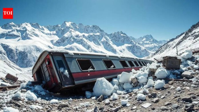 Avalanche derails Swiss train: 80 passengers on board; casualties feared