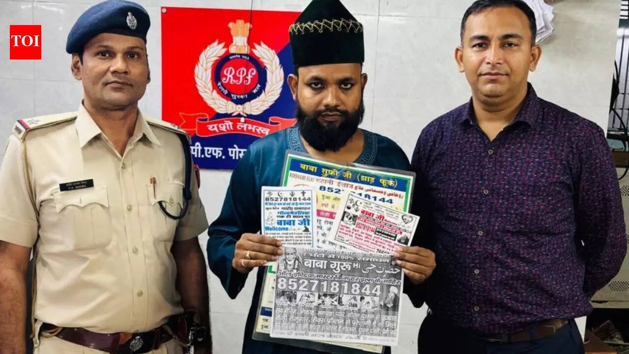 'Bengali baba' arrested for pasting publicity material illegally in trains | Mumbai News