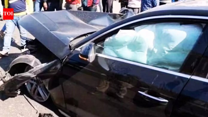 'Bike completely mangled': Speeding Audi runs over family distributing wedding cards; 3 dead | Bhopal News