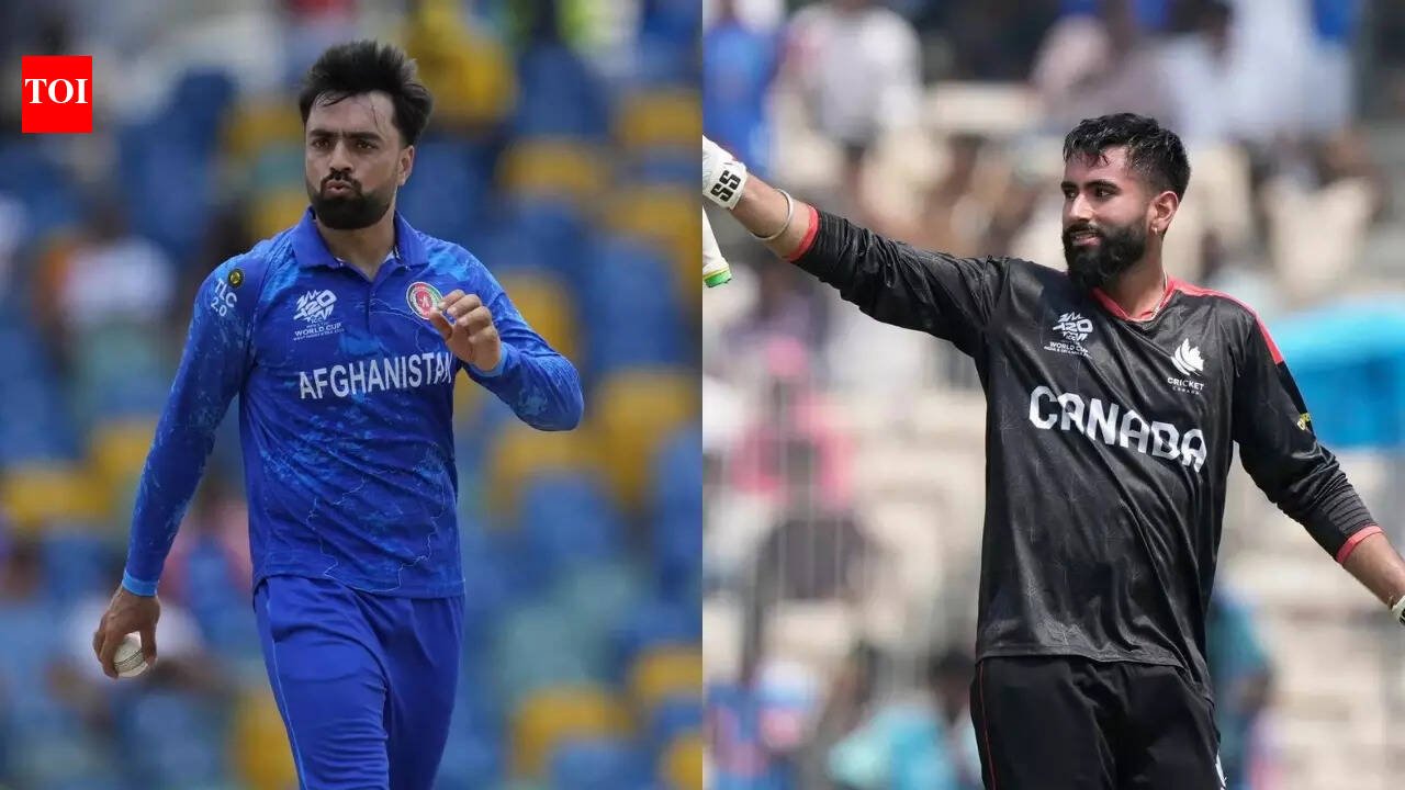 Canada 59/5 in 9.4 Overs | AFG vs CAN Live Score, T20 World Cup 2026: Canada wobble in chase of 200 vs Afghanistan