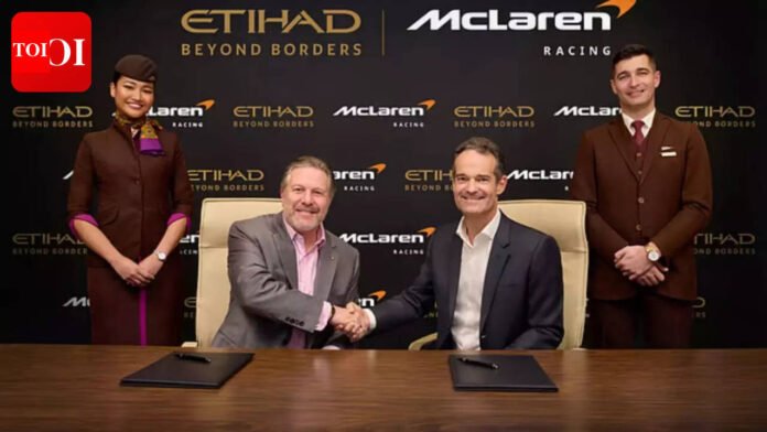 Etihad Airways partners with McLaren Racing for 2026 Formula 1 season and beyond | World News