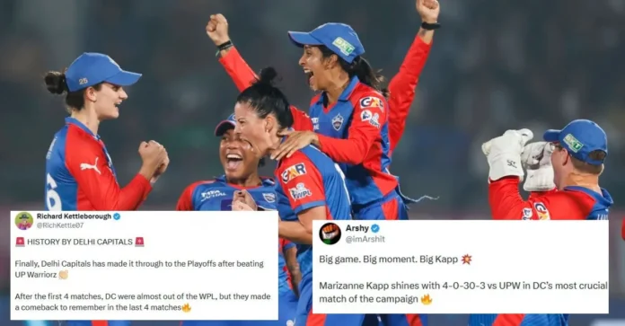 Fans go berserk as Delhi Capitals storm into WPL 2026 Playoffs after Marizanne Kapp, Laura Wolvaardt outclass UP Warriorz
