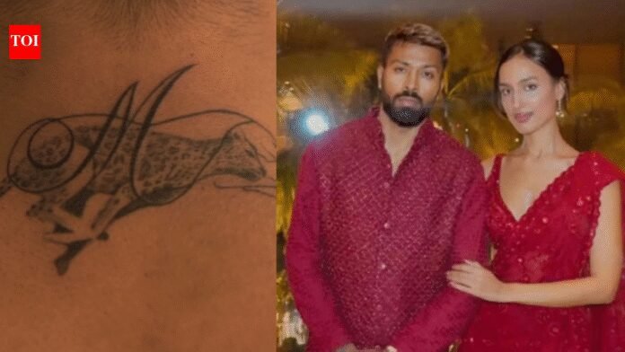 Hardik Pandya inks heartfelt Valentine's Day 'M' tattoo for girlfriend Mahieka – Watch | Off the field News